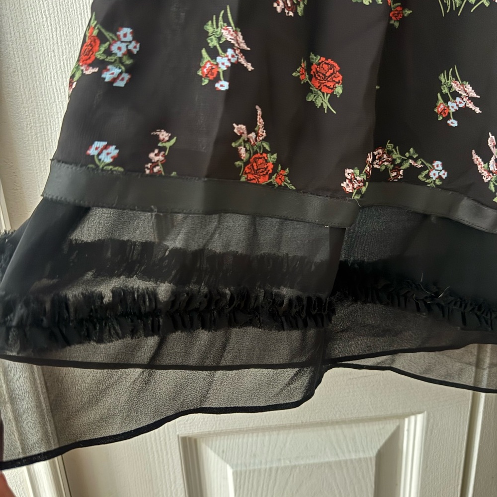 Coach Black Floral Midi Dress - Picture 5 of 12